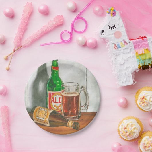 Stillleben mit Bier von Jennifer Goldberger Pappteller (Party)