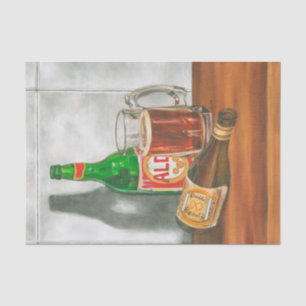 Stillleben mit Bier von Jennifer Goldberger Seidenpapier