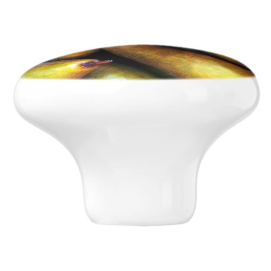 Stillleben mit Birnen Keramikknauf (Seitenansicht)