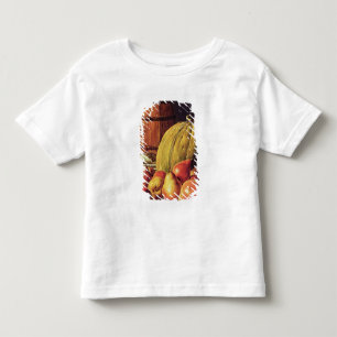 Stillleben mit Birnen, Melone und Fass Kleinkind T-shirt