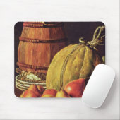 Stillleben mit Birnen, Melone und Fass Mousepad (Mit Mouse)