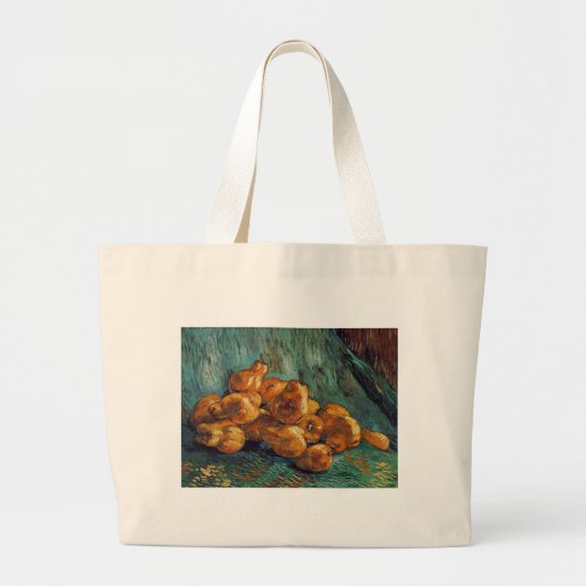 Stillleben mit Birnen, van Gogh Jumbo Stoffbeutel (Vorne)