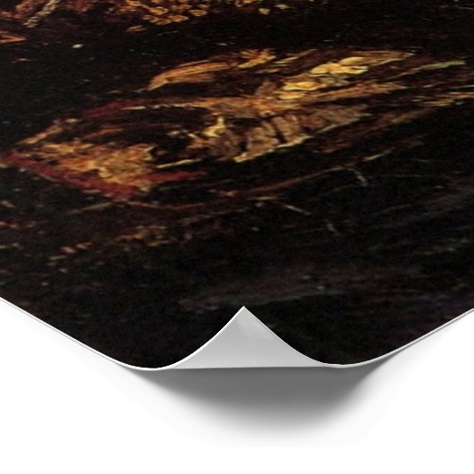 Stillleben mit Bloatern von Vincent van Gogh Poster (Ecke)