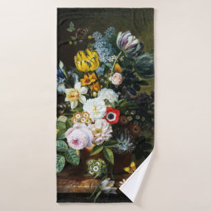 Stillleben mit Blume Badhandtuch Set