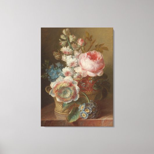 Stillleben mit Blume - Cornelis van Spaendonck Leinwanddruck (Vorderseite)