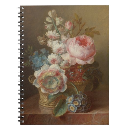 Stillleben mit Blume - Cornelis van Spaendonck Notizblock (Vorderseite)