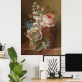 Stillleben mit Blume - Cornelis van Spaendonck Poster (Heimbüro)
