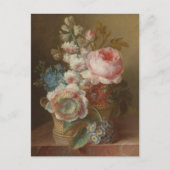 Stillleben mit Blume - Cornelis van Spaendonck Postkarte (Vorderseite)