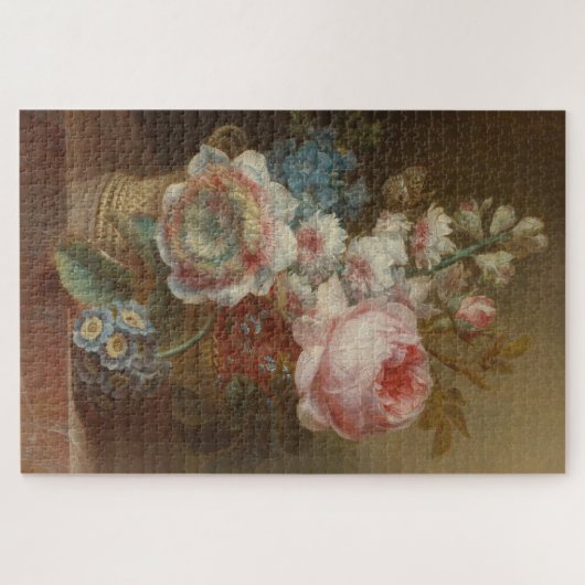 Stillleben mit Blume - Cornelis van Spaendonck Puzzle (Horizontal)