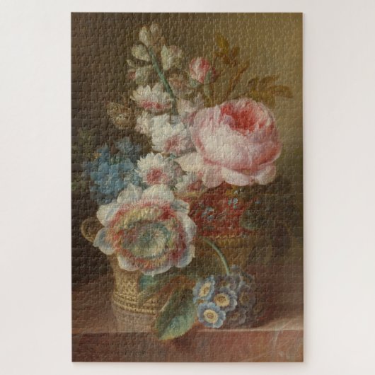 Stillleben mit Blume - Cornelis van Spaendonck Puzzle (Vertikal)
