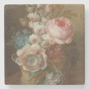 Stillleben mit Blume - Cornelis van Spaendonck Steinuntersetzer