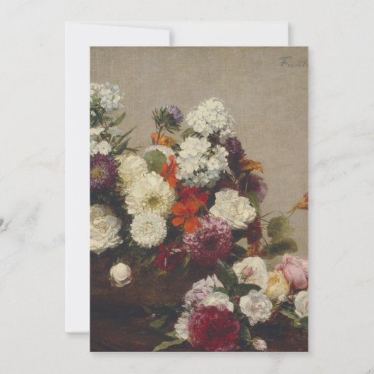 Stillleben mit Blume Einladung Hochzeit (Rückseite)