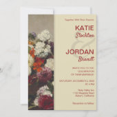 Stillleben mit Blume Einladung Hochzeit (Vorderseite)