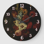 Stillleben mit Blume Große Wanduhr (Vorderseite)