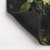 Stillleben mit Blume im Glas Mousepad (Ecke)