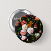 Stillleben mit Blume in einem Glass Vase Classic Button (Vorne & Hinten)