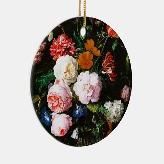 Stillleben mit Blume in einem Glass Vase Classic Keramik Ornament (Rechts)