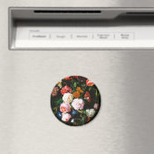 Stillleben mit Blume in einem Glass Vase Classic Magnet (In Situ (Geschirrspüler))