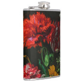 Stillleben mit Blume in einer Glasvase Flachmann (Rechts)
