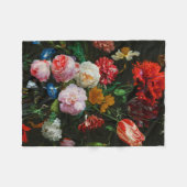 Stillleben mit Blume in einer Glasvase Fleecedecke (Vorderseite (Horizontal))