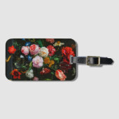 Stillleben mit Blume in einer Glasvase Gepäckanhänger (Vorderseite (Horizontal))