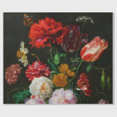 Stillleben mit Blume in einer Glasvase Geschenkpapier (Flach)