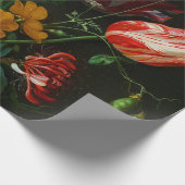 Stillleben mit Blume in einer Glasvase Geschenkpapier (Ecke)