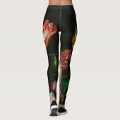Stillleben mit Blume in einer Glasvase Leggings (Rückseite)
