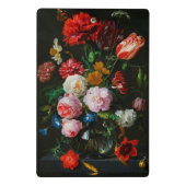 Stillleben mit Blume in einer Glasvase Mini Klemmbrett (Rückseite)