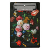 Stillleben mit Blume in einer Glasvase Mini Klemmbrett (Vorderseite)