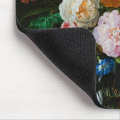 Stillleben mit Blume in einer Glasvase Mousepad (Ecke)