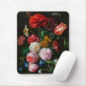 Stillleben mit Blume in einer Glasvase Mousepad (Mit Mouse)