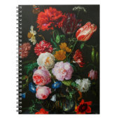 Stillleben mit Blume in einer Glasvase Notizblock (Vorderseite)