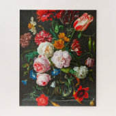 Stillleben mit Blume in einer Glasvase von Heem Puzzle (Vertikal)