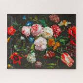 Stillleben mit Blume in einer Glasvase von Heem Puzzle (Horizontal)