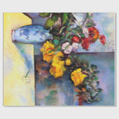 Stillleben mit Blume in einer Vase, Paul Cezanne Geschenkpapier (Flach)