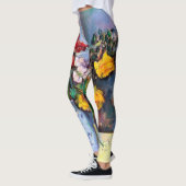 Stillleben mit Blume in einer Vase, Paul Cezanne Leggings (Links)