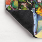 Stillleben mit Blume in einer Vase, Paul Cezanne Mousepad (Ecke)