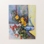 Stillleben mit Blume in einer Vase, Paul Cezanne Puzzle (Vertikal)