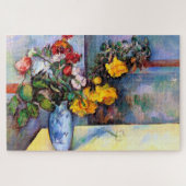 Stillleben mit Blume in einer Vase, Paul Cezanne Puzzle (Horizontal)