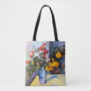 Stillleben mit Blume in einer Vase, Paul Cezanne Tasche