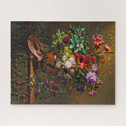 Stillleben mit Blume in Griechisch Vase Van Os 181 Puzzle (Horizontal)