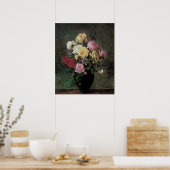 Stillleben mit Blume in Vase von Olaf Hermansen Poster (Küche)