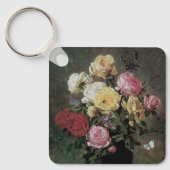 Stillleben mit Blume in Vase von Olaf Hermansen Schlüsselanhänger (Vorderseite)