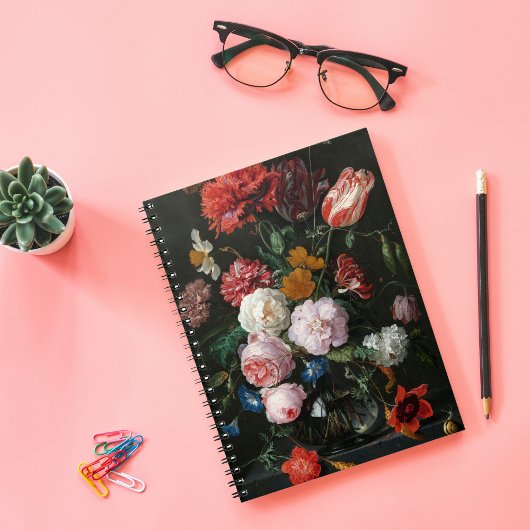 Stillleben mit Blume | Jan Davidsz de Heem Notizblock