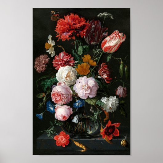 Stillleben mit Blume | Jan Davidsz de Heem Poster (Vorne)