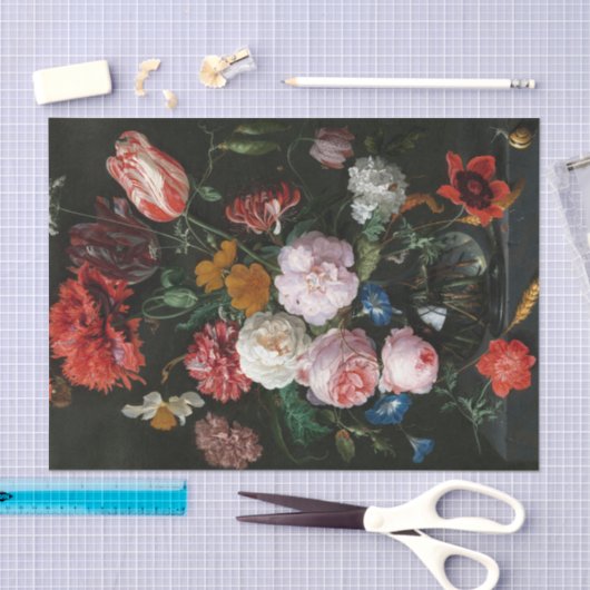 Stillleben mit Blume | Jan Davidsz de Heem Seidenpapier (Handwerk)