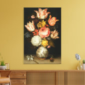Stillleben mit Blume Leinwanddruck (Insitu (Wohnzimmer))