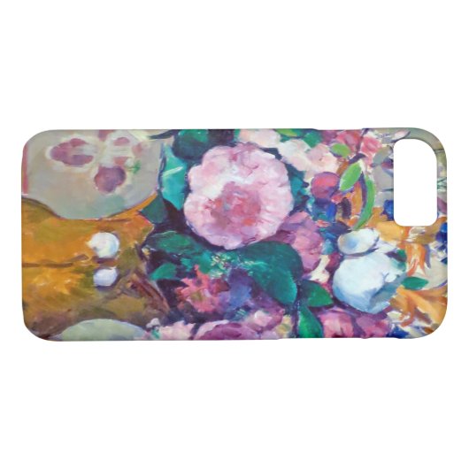 Stillleben mit Blume, Paul Cezanne Case-Mate iPhone Hülle (Rückseite (Horizontal))