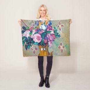 Stillleben mit Blume, Paul Cezanne Fleecedecke